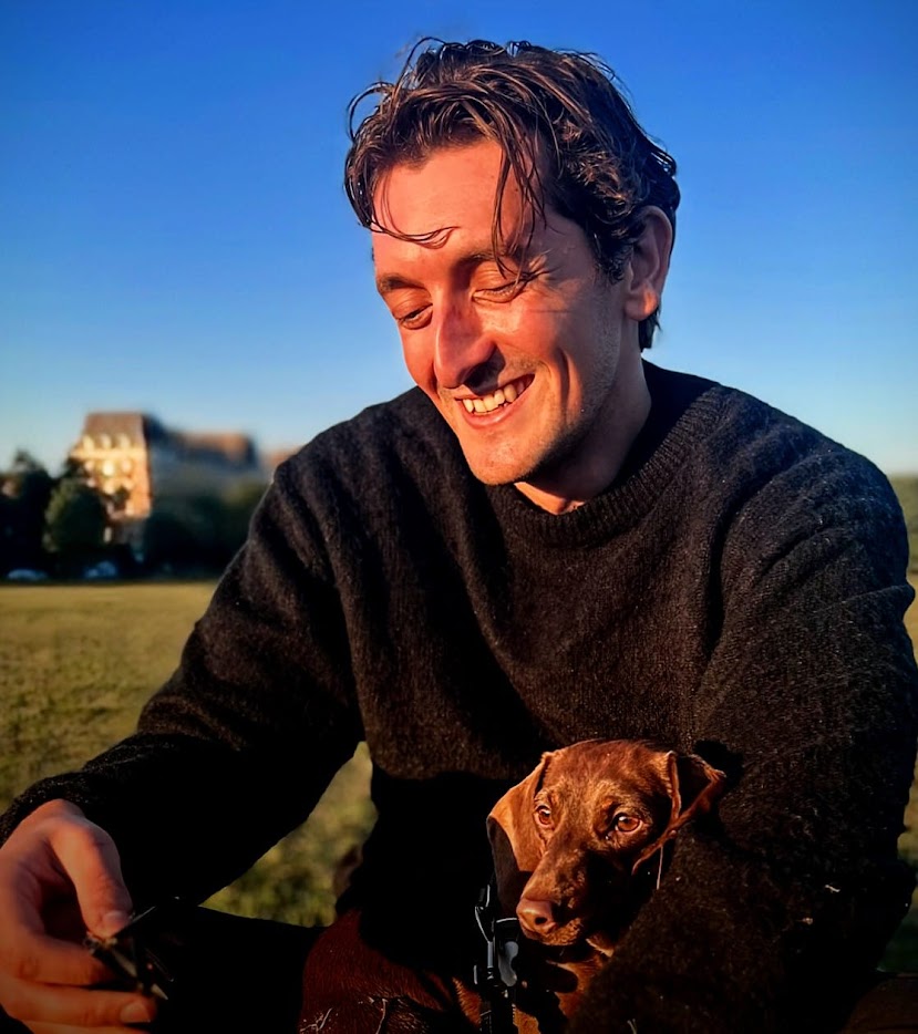 Marcus Watts with a happy pet